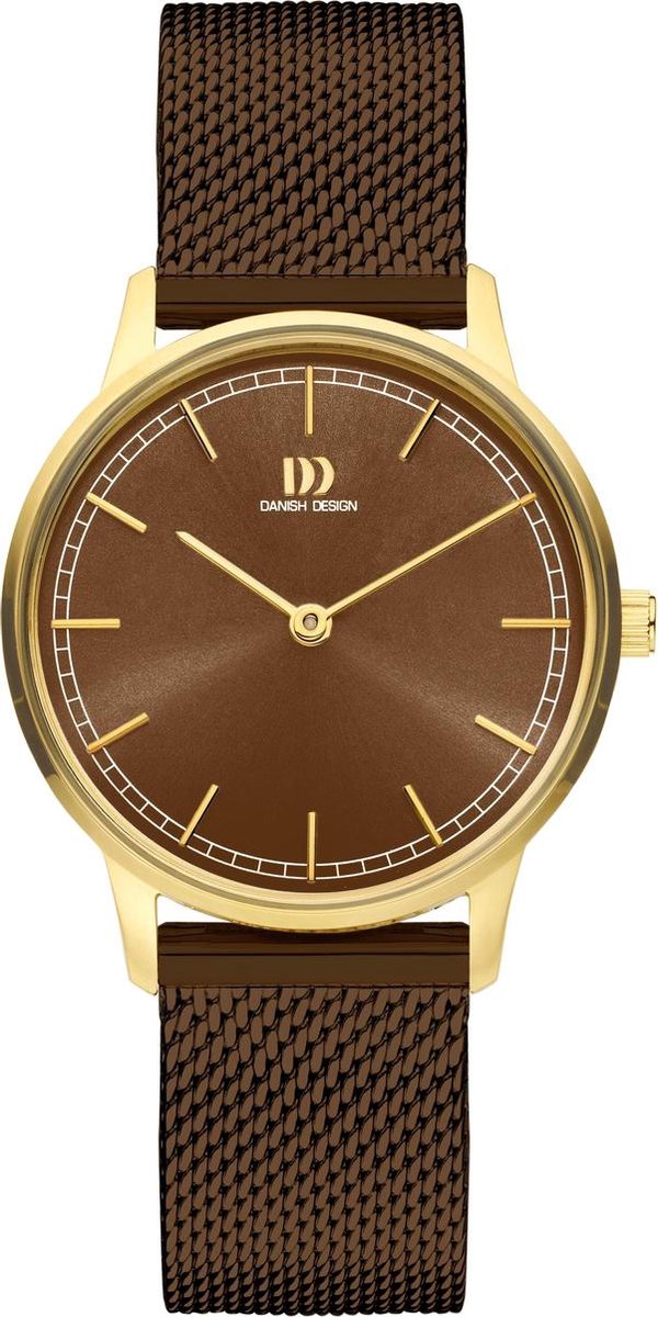 Danish Design Vigelsø Horloge - Danish Design dames horloge - unspecified - diameter 32 mm - goud gecoat roestvrij staal