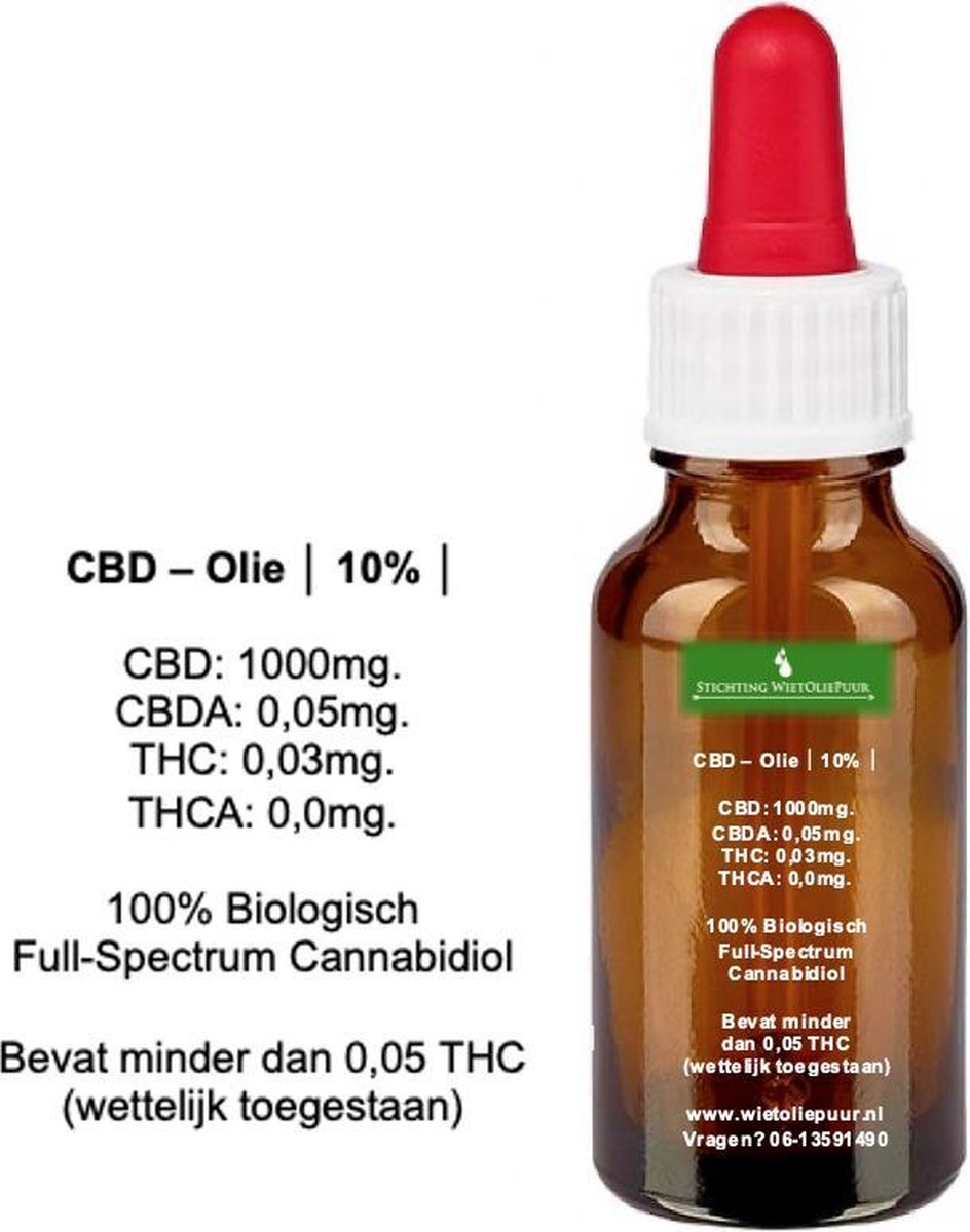 WIET CBD - 10% 1ML tester - uniek