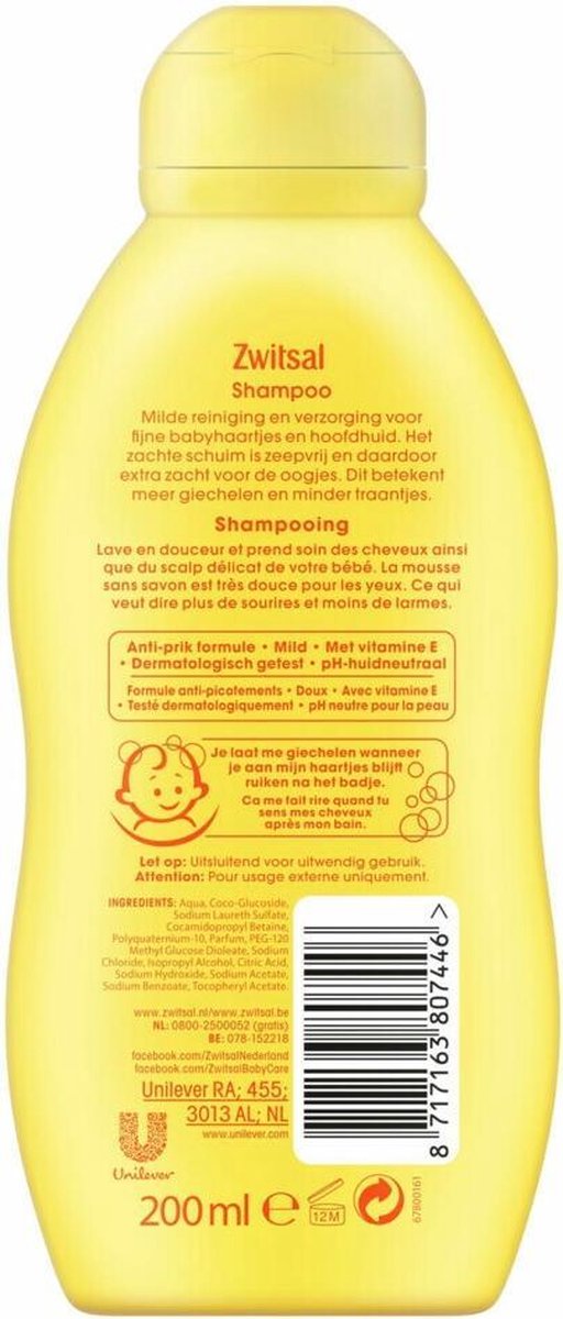 Zwitsal Shampoo 200 ml van Zwitsal — afbeelding 4