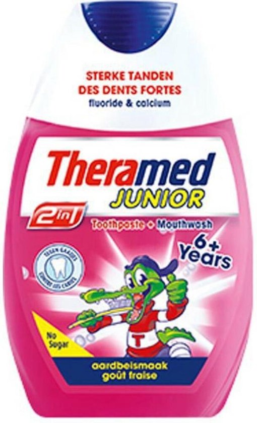 Theramed 2in1 Junior Strawberry - 75 ml - Dentifrice | bol.com