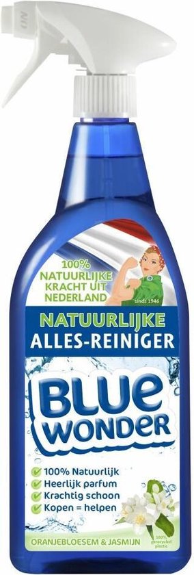 Blue Wonder natuurlijke allesreiniger - Oppervlaktespray oppervlakte spray  750 ml | bol.com