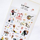 Lovely Day Levensstijl Leuke DIY Scrapbooking Dagboek Briefpapier Stickers