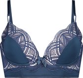 Hunkemöller Lingerie Dames Voorgevormde beugel bh Bambini  - Blauw - maat E80