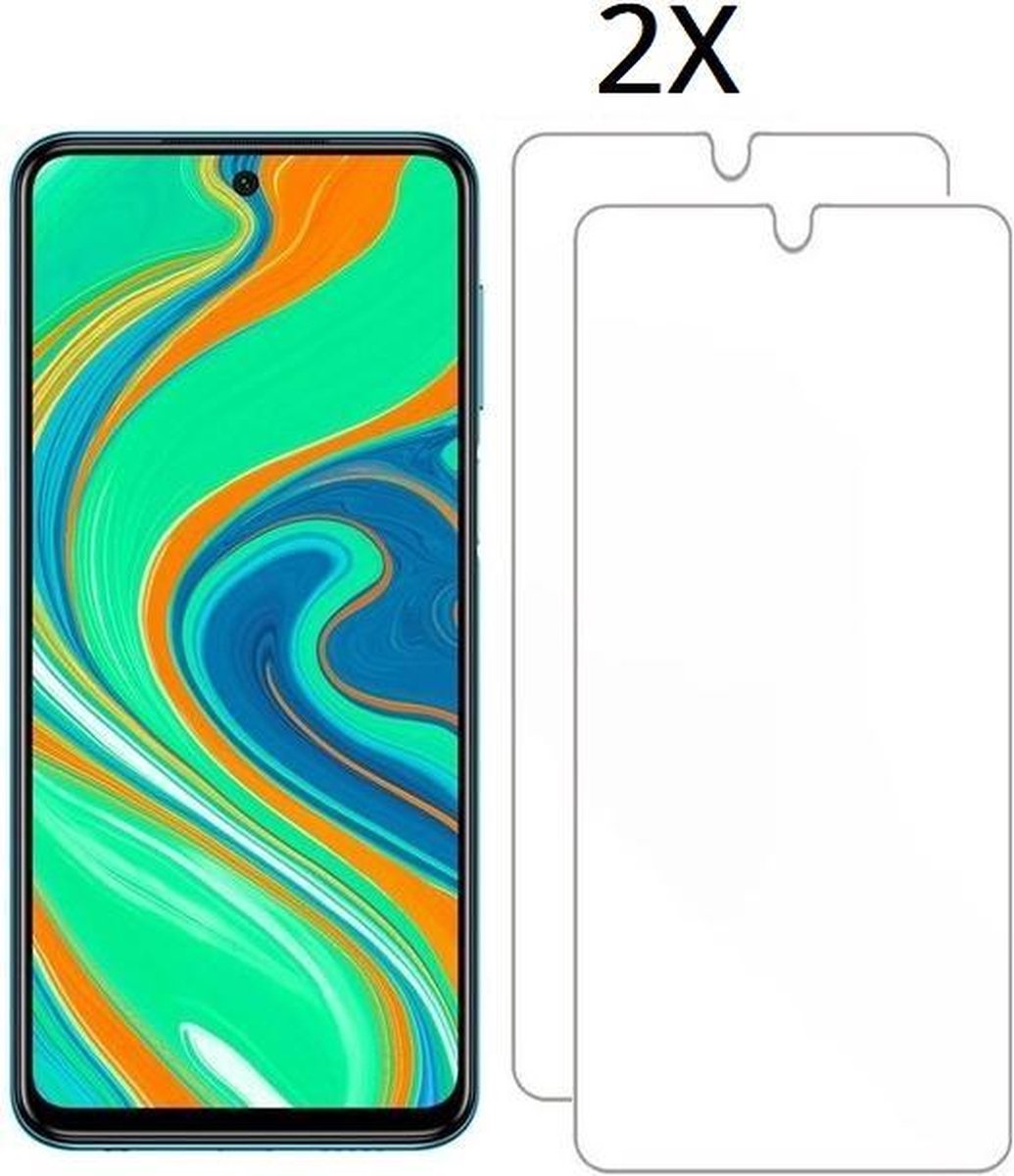 Geschikt voor Galaxy A20E Silicone zwart hoesje met Gratis 2X Tempered Glass Screenprotectors