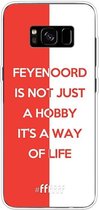 6F hoesje - geschikt voor Samsung Galaxy S8 Plus -  Transparant TPU Case - Feyenoord - Way of life #ffffff
