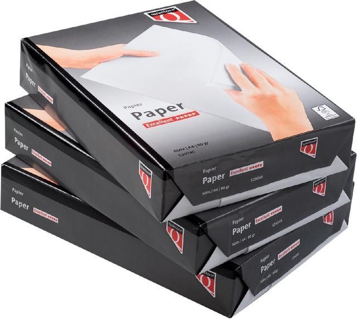 5x Kopieerpapier Quantore Excellent A4 80gr extra wit 500vel