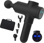 Culture gadgets Massage gun PRO 68S - Inclusief GRATIS FACESTEAMER - LCD Scherm - Tegen spierpijn - Sport en relax massage  - Inclusief 4 opzetstukken en koffer - Klopmassage en Vibratiemassa