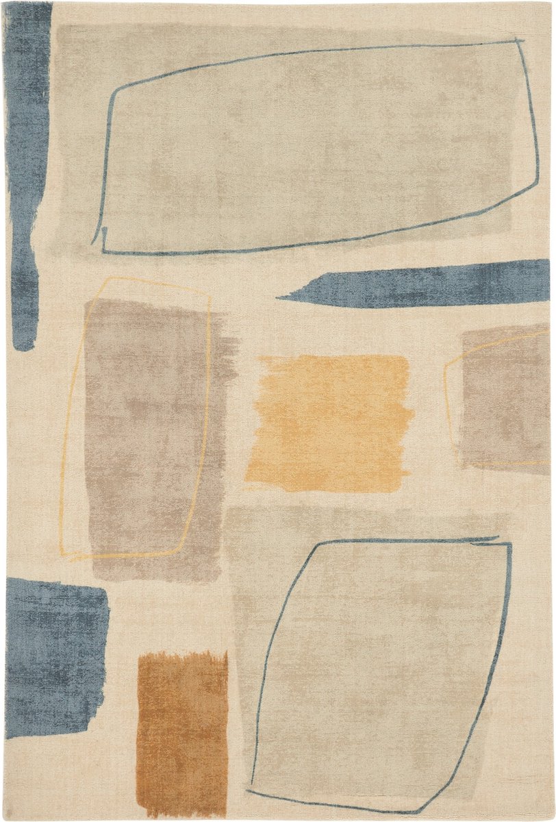 Scion - Composition Papaya 23706 Vloerkleed - 200x280  - Rechthoek - Laagpolig Tapijt - Modern - Meerkleurig op Prijzenvolger.com
