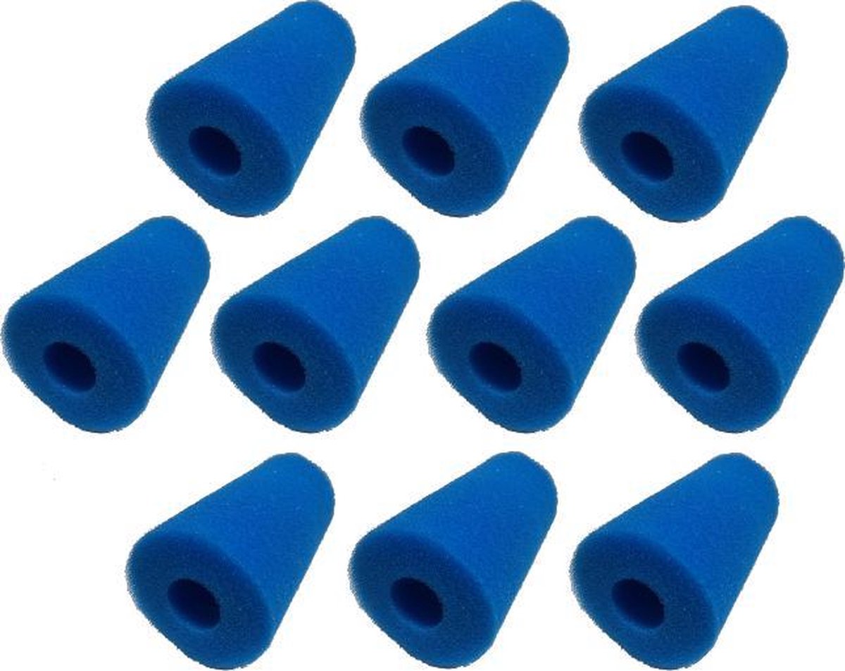 Black Beauty Zwembad Filter Fine Blue Type A Voor Intex 100x200mm Gat 38mm 10 stuks