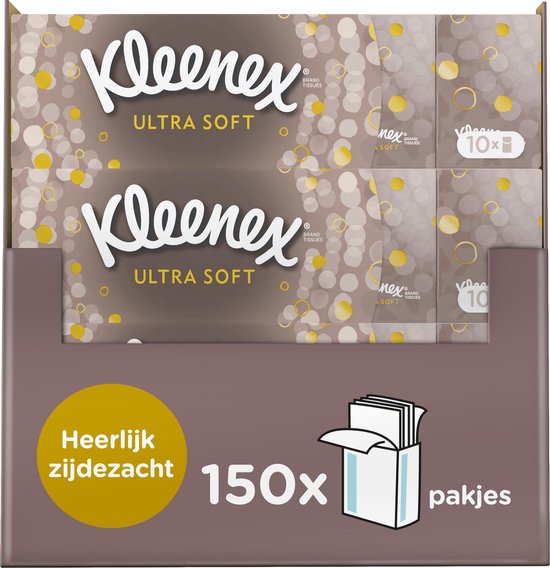 Kleenex Ultrasoft mouchoirs en papier - 10 x 15 pièces - Value pack |  bol.com