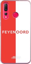 6F hoesje - geschikt voor Huawei P30 Lite -  Transparant TPU Case - Feyenoord - met opdruk #ffffff