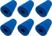 Black Beauty Zwembad Filter Fine Blue Type A Voor Intex 100x200mm Gat 38mm 6 stuks.