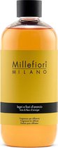 Millefiori Milano Navulling voor Geurstokjes 250 ml - Legni e Fiori d'Arancio