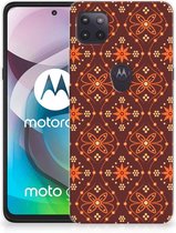 Smartphone hoesje Motorola Moto G 5G Leuk Case Batik Brown