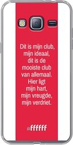 Samsung Galaxy J3 (2016) Hoesje Transparant TPU Case - AFC Ajax Dit Is Mijn Club #ffffff