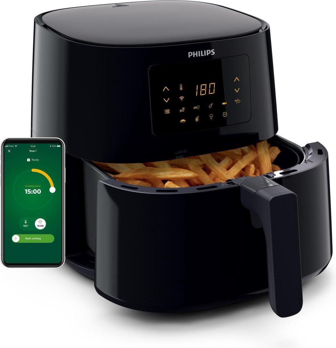 Philips Airfryer XL Essential HD9280/90 - Hetelucht friteuse - App connect - Philips