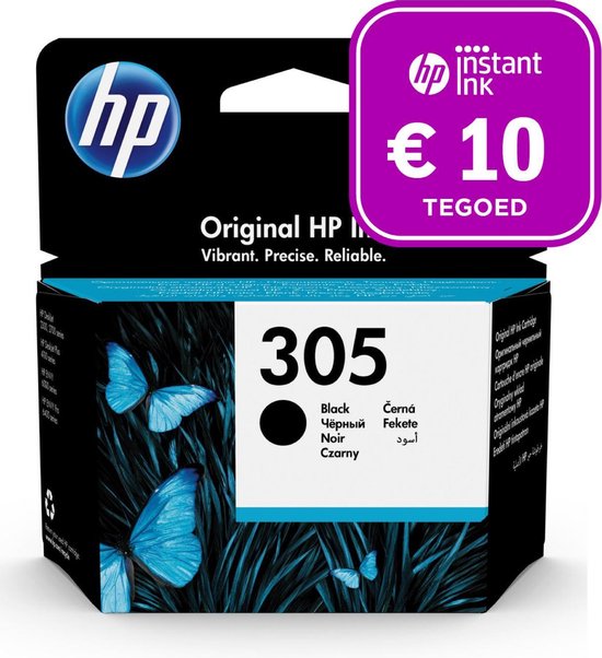 HP 305 - Inktcartridge zwart + Instant Ink tegoed
