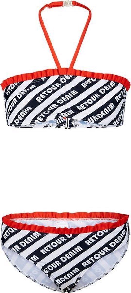 Retour Jeans Meisjes Bikini Florelise Wit/Donkerblauw/Rood