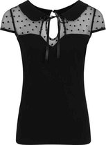 Banned Top -M- DARK HEART DESIRE Zwart