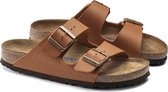 Birkenstock Arizona Slippers Ginger Brown Narrow-fit |  Cognac | Imitatieleer | Maat 35