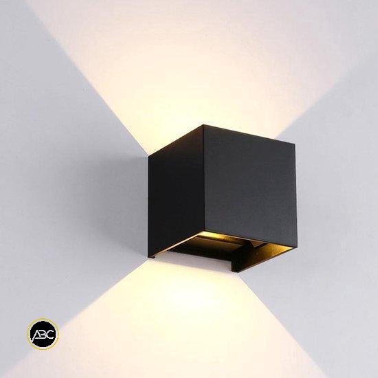 ABC | LED Wandlamp Binnen & Buiten Verlichting - Vierkant - LED Lamp -  Met... | bol.com
