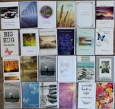 10 Condoleance wenskaarten - Oprechte Deelneming / Sterkte - 11x16cm  - dubbele kaarten met enveloppen