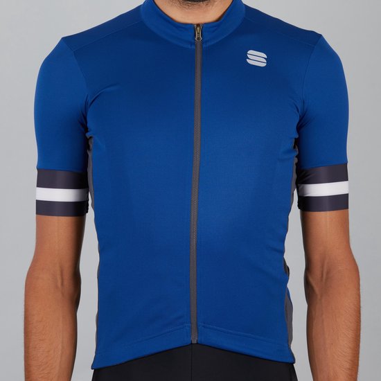 Foto: Sportful kite fietsshirt heren blauw maat m