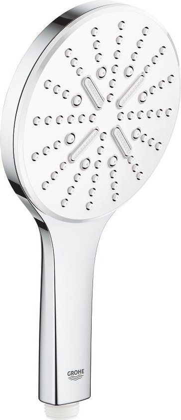 Foto: Grohe rainshower smartactive 130 handdouche 13 cm 3 straalsoorten chroom moon white 26574ls0