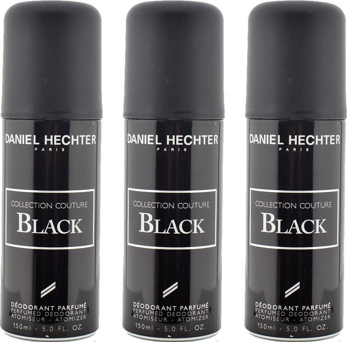 Daniel Hechter Collection Couture Black Deodorant Voordeelbox - 3 x 150 ml
