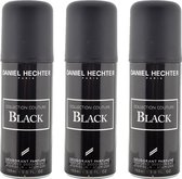 Daniel Hechter Collection Couture Black Deodorant Voordeelbox - 3 x 150 ml