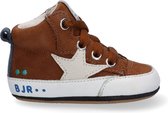 Bunnies JR 221101-513 Jongens Babyschoentjes - Bruin - Leer - Veters