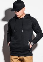 Heren - Hoodie - Effen - B1080-1 - Zwart