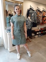 Only Carmakoma jurk Cardiega groen maat 54