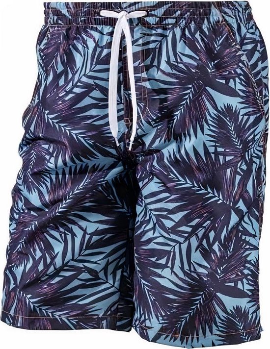 Beco Zwemshort Heren Polyester Zwart/lichtblauw Maat S