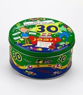 Verjaardag - Snoep - Snoeptrommel - 30 jaar Man - Gevuld met Snoep - In cadeauverpakking met gekleurd lint
