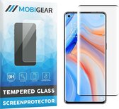 Mobigear Curved Gehard Glas Ultra-Clear Screenprotector voor OPPO Reno 4 Pro 5G - Zwart