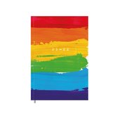 Hobbit schoolagenda 2021-2022 - BASIC REGENBOOG - gebonden - leeslintje - 7 dagen over 2 pagina's - harde kaft - 144 pagina's - regenboog kleuren- ongeveer A5 formaat