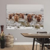 Canvas Schilderij - Highlanders - 60 x 90 cm - PosterGuru.nl