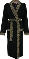 Medaillon Dames Badjas Zwart MEBRD2303A Maten: M