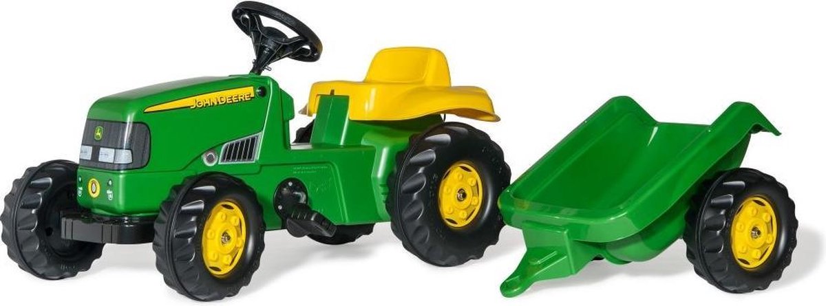 Parel terras bossen Rolly Toys Tractor - John Deere Met Aanhanger | bol.com