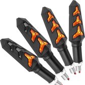 LED Dynamische Knipperlichten voor Motor & Scooter - BikeMotion - Lamborghini Style- Universeel - Set van 2 stuks - 12 Volt