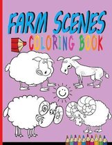 Farm Scenes Coloring Book