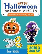 Happy Halloween Scissor Skills Preschool Activity Book for Kids