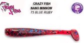 Crazy Fish Nano Minnow - 5.5 cm - 73 - blue ruby