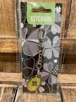 Keychain Klavertje vier