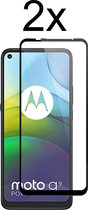 Motorola G9 Power Screenprotector - Beschermglas Motorola G9 Power Screen Protector Glas - Full cover - 2 stuks