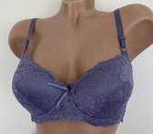 Dames BH push up met kant 80B grijs