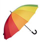 Biggbrella U45 Stormparaplu - Ø112cm - Rubberen handvat - Regenboogkleur