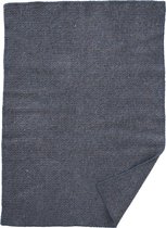Klippan wiegdeken Wave - receycled wool - nordic blue- 65x90cm