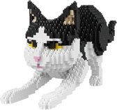 Balody Zwart witte kat - Nanoblocks / miniblocks - Bouwset / 3D puzzel - 1390 bouwsteentjes - Balody 16039